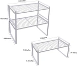 easy assembly multi-layer convenient bathroom square household removable  stainless steel storage basket shelf rack