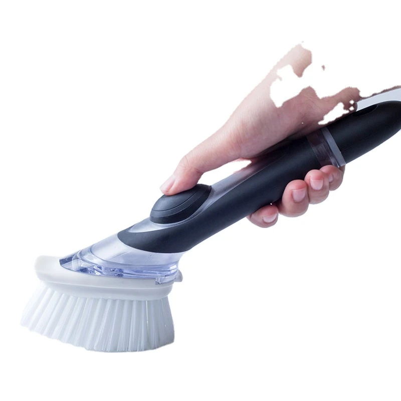 Easy Dish Clean Brush With Long Hand Soap Dispensing Dish Brush