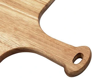 Eco friendly custom kitchen bamboo acacia wood pizza peel pizza cutting board paddle