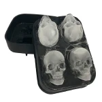 Eco-friendly Reusable Fashion  Food Grade Silicone Ice Cube Tray Mold