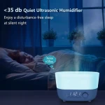 Electric Air Aroma Humidifier Essential Oil Alarm Clock Aromatherapy Diffuser With Timer