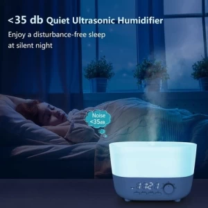 Electric Air Aroma Humidifier Essential Oil Alarm Clock Aromatherapy Diffuser With Timer
