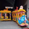 electric amusement elephant kids train carriages