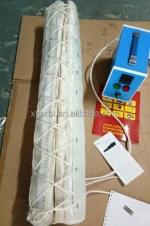 Electric ceramic fiber glass heating jacket with temperature controller