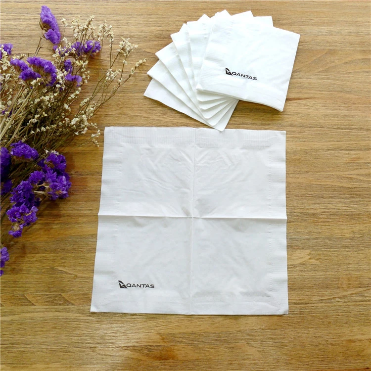 Elegant Disposable White Paper Cocktail Napkin For Hotel