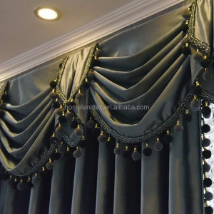 elegant valance curtain,living room curtains and valances 52*95&#39;&#39;