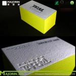 embossing thick premium business card with custom printing service