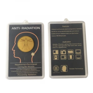 EMR Negative ions Sticker Anti Radiation 5G EMF Protection Sticker Cell Phone Quantum Scalar Energy Sticker plastic box