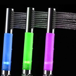 Energy Saving ABS Material Led Shower Head Set with 3 Color Changing Lights