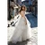 Import Estelavia &quot;Audrey&quot; - custom women wedding dress for the perfect bride, deep V-neckline, sleeves, milk tulle skirt with flounces from Russia