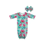 European And American Colorful Fruit Pattern Baby Sleeping Bag Baby Girl Romper Gown