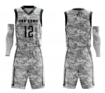 European basketball jerseys cheap reversible youth basketball uniform set