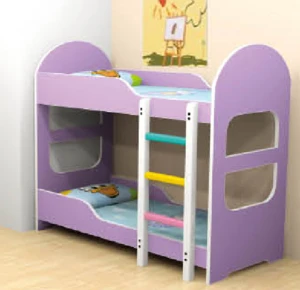 EXCELLENT QUALITY KIDS WOOD BED !!! ASTM ,CE,GS CERTIFICATE KINDERGARTEN CHILD SOLID WOOD BED princess bunk bed photo (H-06304)