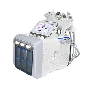Excellent quality portable 6 in 1 BIO Ultrasonic Skin Scrubber Hydro microdermabrasion machine