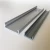 Import extruded pvc profile in silver colour from China