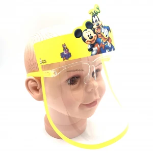 Face Visor Sanitary Cover Anti-fog Cover Hat Had Clear Face Shield For Kids Cloth Washable Face Cover With Eyes Shield