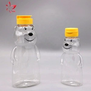 factory bulk sale fda sample free pp screw lid bear shape 250g 500g honey packing plastic empty squeeze bottle