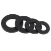 Factory custom made  1 inch id black white nylon plastic rubber can be bend thin flat round washer washers