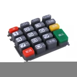 factory customized kinds of silicone keypads buttons several color silicone keyboard phone button the mobile POS machine keypad