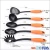 Import Factory direct 5 piece nylon tools non-slip handle  cooking utensils from China