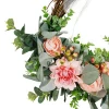 Factory Direct Artificial Flower Wreath rose and Leaves Garland For Indoor Outdoor Decoration