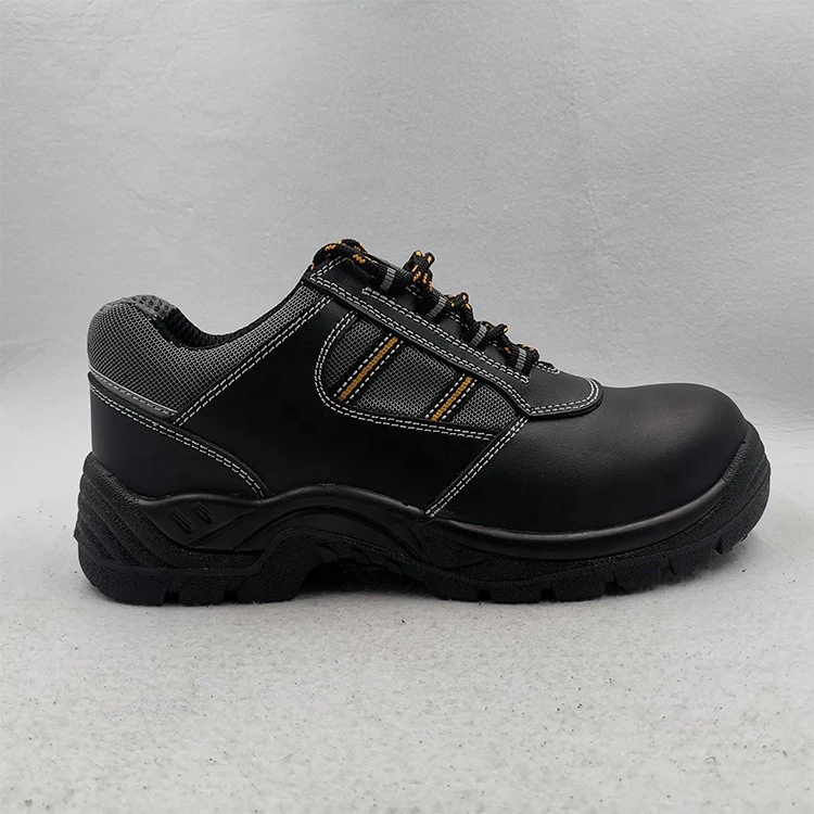 Factory direct sales black pu injection security safety shoes