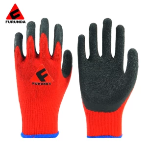 Factory Direct Supply Safety Gloves 13G Polyester Liner LATEX Coated Safety Gloves Mittens For Industry 7 Gauge Glove10 Gauge