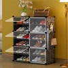 Factory Directly Sale Waterproof Shoe Storage Cabinet Plastic Shoe Rack Cabinet