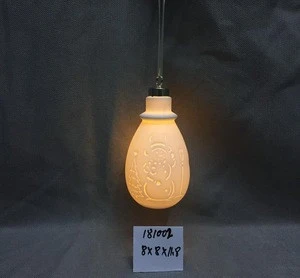 Factory directly white porcelain hanging ceramic electronic lamp for home decoration