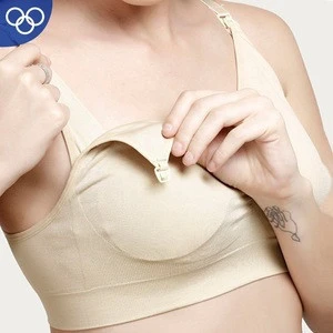 Factory OEM  Mother Breastfeeding Front Button Open Maternity Bra Women Underwear Nursing Bra