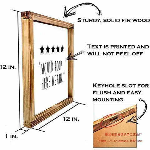 Factory Offer Custom Unfinished Hanging Wood Signs for Crafts, Blank Wooden DIY Plaques