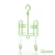 Import Factory outlet 2 pair High quality plastic metal hanging rotating plastic shoe hanger from China