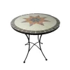 Factory price folding table home furniture 60cm size metal mosaic table other home furniture