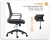 Import Factory Price High Quality Ergonomic Office Chair Mesh Back Mid-back Lumbar Support Black Mesh Office Chair from China