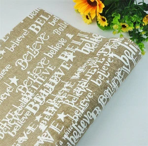 Factory Price Popular Christmas Decorative Use Artificial Jute Sofa Fabric