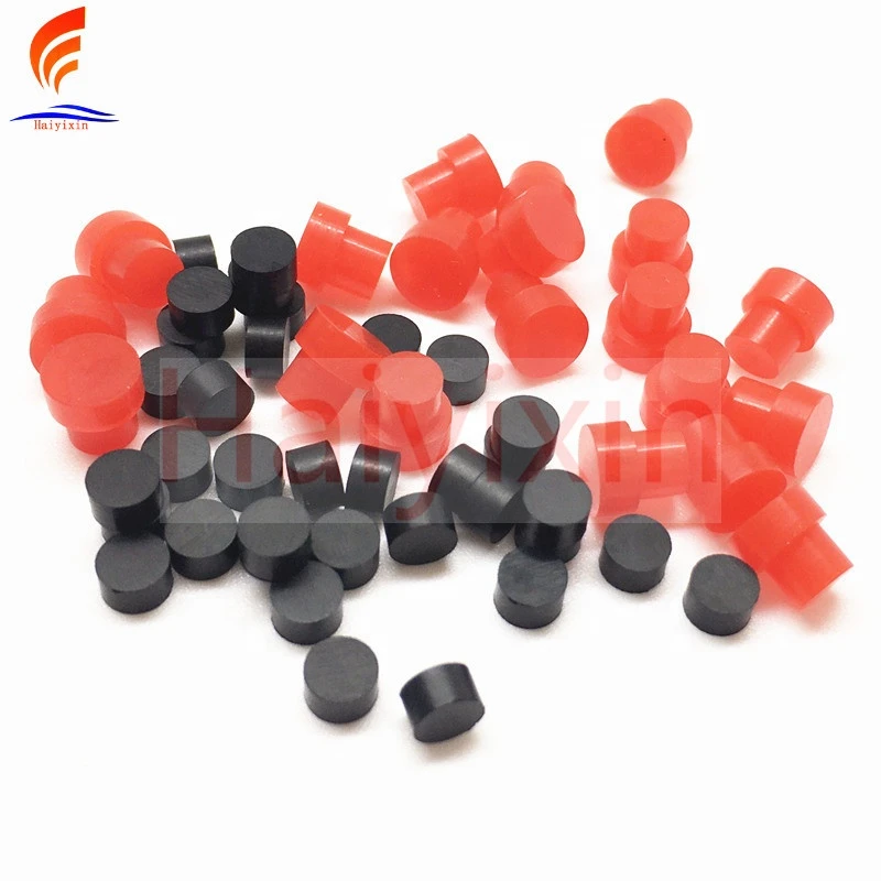 Factory price round flat solid rubber high wear resistance rubber plugs