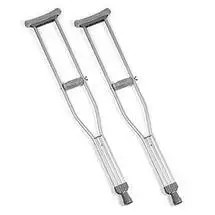factory sales aluminum adjustable orthopedic axillary crutches  with different sizes