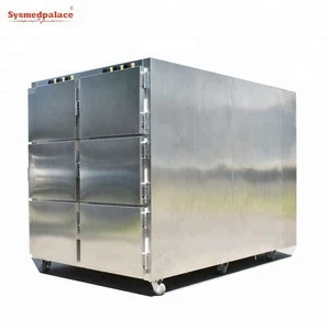 Factory supply 6 Dead Body  Cadaver body cryogenic storage freezer mortuary refrigerator with best price