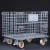 Import factory supply  Anti-corrosion wire mesh container foldable storage cage with wheels from China