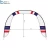 Import Factory supply arched door semicircle fpv racing air gates flag banners from China