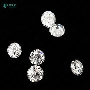 Factory white round HPHT synthetic diamond loose diamond for sale