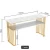 Import Factory Wholesale cheap price White rectangle marble top golden legs nail manicure nail table from China