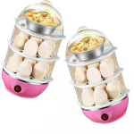 Factory Wholesale Electric Boilers 2-Layer 3-Layer Rapid Egg Cooker Steamer Egg Poacher Boiler