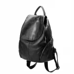 factory wholesale ladies rucksack travelling black teenage girls college school bags pu leather fashion backpack bag for women