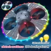 Factory Wholesale New UFO Drones 360 Degrees Rolling Stunt Aerial Drone Throwing Aircraft RC Disc Dazzling Flying Disc Toys