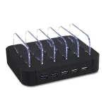 Factory wholesale practical and lightweight 5-port USB charging station