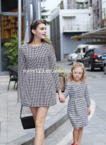 family clothing children's windbreaker cloak for girls kids printed long sleeve dress mom and daughter matching outfits