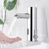 Fapully UPC Faucet Parts Chrome Automatic Sensor Faucet, Cold Hot Water Faucet JSD8903