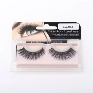 Fashion cheap 3d silk eyelash charming synthetic self-adhestive eyelashes makeup 3d silk pre-glued lashes