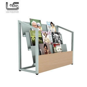 Fashion Delicate Appearance Steel Magazine Display Rack